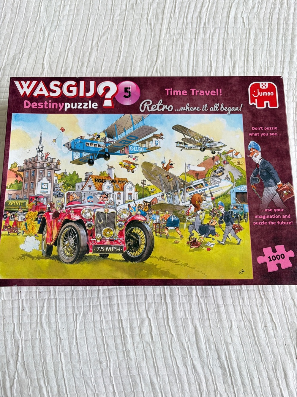 Wasgij Destiny Puzzle #5 Time Travel Retro 1000 Piece Jumbo Jigsaw Complete